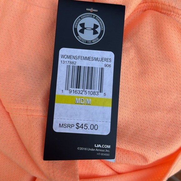 Under Armour Lightweight Long Sleeve Pullover Hoodie Shirt Peach Women's Size M - Picture 8 of 8